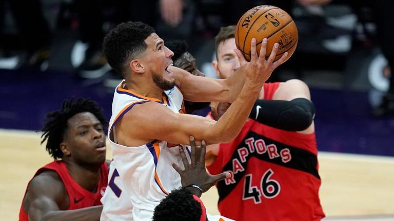 Suns drain 21 3-pointers, beat Raptors 123-115