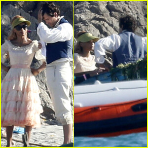 Halle Bailey & Jonah Hauer-King Seem to Be Filming Iconic ‘Little Mermaid’ Scene in These New Set Photos!