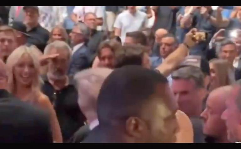 [VIDEO] Actor Mel Gibson Spotted “Saluting” President Trump at UFC Game