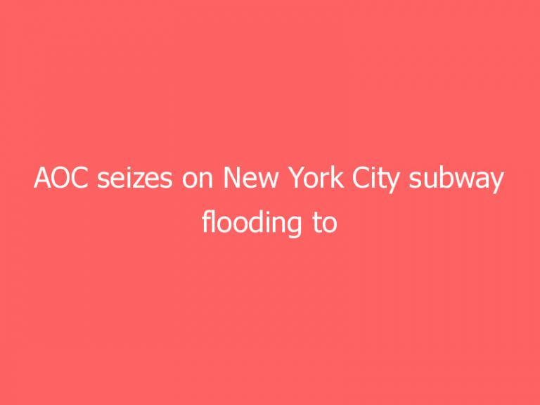 AOC seizes on New York City subway flooding to pitch Green New Deal