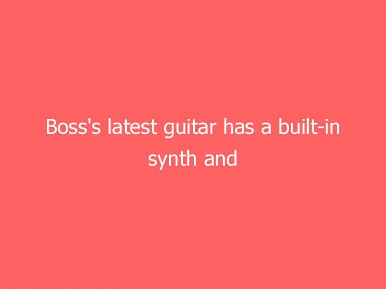 Boss’s latest guitar has a built-in synth and Bluetooth pedal control