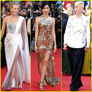 Sharon Stone, Gemma Chan, Tilda Swinton, & More Attend Cannes 2021’s Closing Ceremony