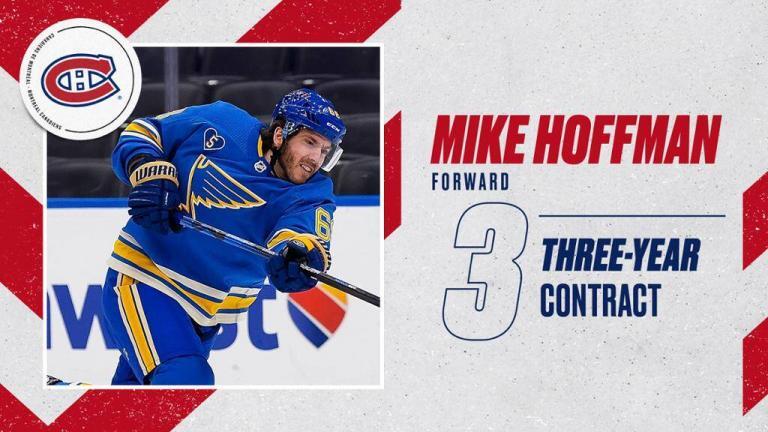 Three-year contract for forward Mike Hoffman