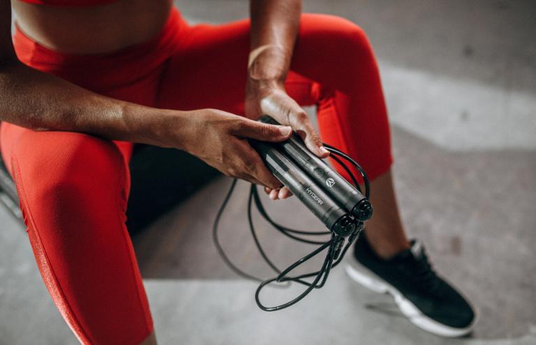 Hyrope is a smart jump rope that pairs with an app to track your workout
