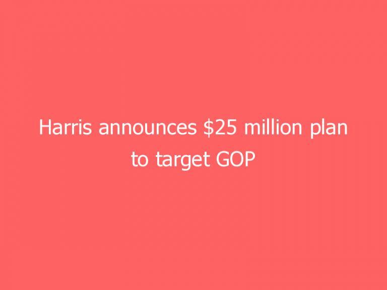 Harris announces $25 million plan to target GOP voting laws