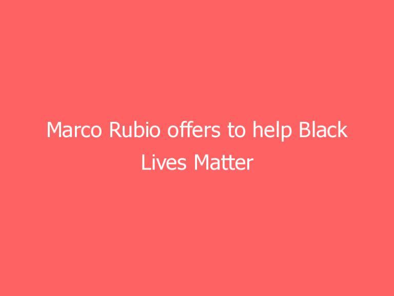 Marco Rubio offers to help Black Lives Matter activists move to Cuba