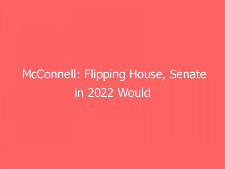 McConnell: Flipping House, Senate in 2022 Would Force Biden to Be a Moderate