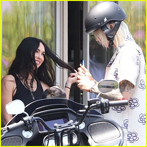 Megan Fox Flirts With Machine Gun Kelly Before A Motorcycle Ride in LA