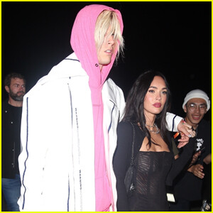 Megan Fox Wears Sheer Top to Six Flags with Machine Gun Kelly