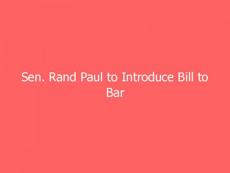 Sen. Rand Paul to Introduce Bill to Bar ‘Farce’ Mask Mandate on Planes