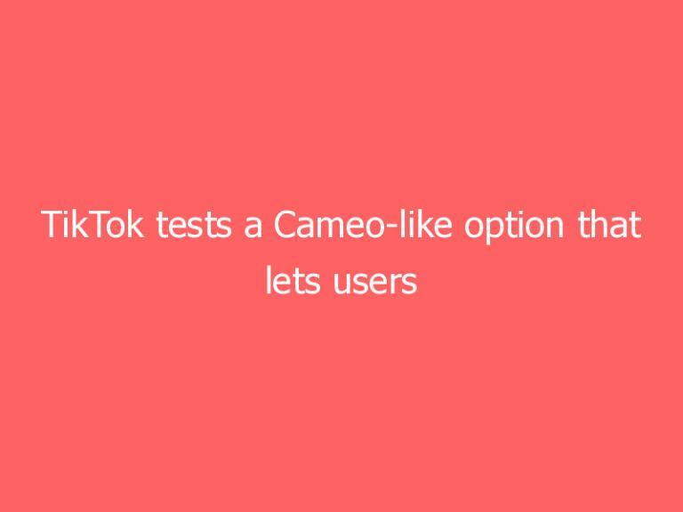 TikTok tests a Cameo-like option that lets users pay for custom creator videos