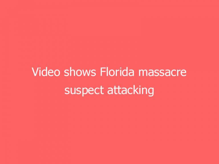 Video shows Florida massacre suspect attacking jail guard