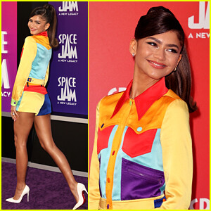 Zendaya Rocks a Colorful Outfit at ‘Space Jam: Legacy’ L.A. Premiere – See Red Carpet Photos!