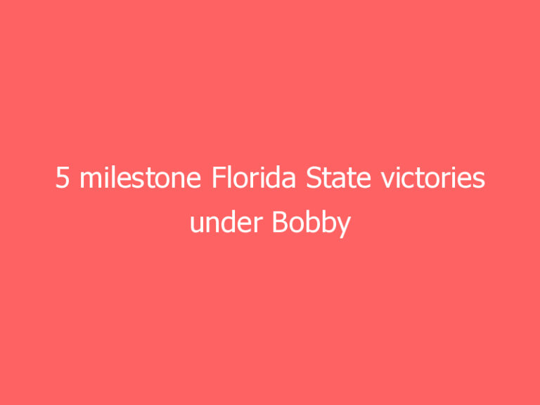 5 milestone Florida State victories under Bobby Bowden