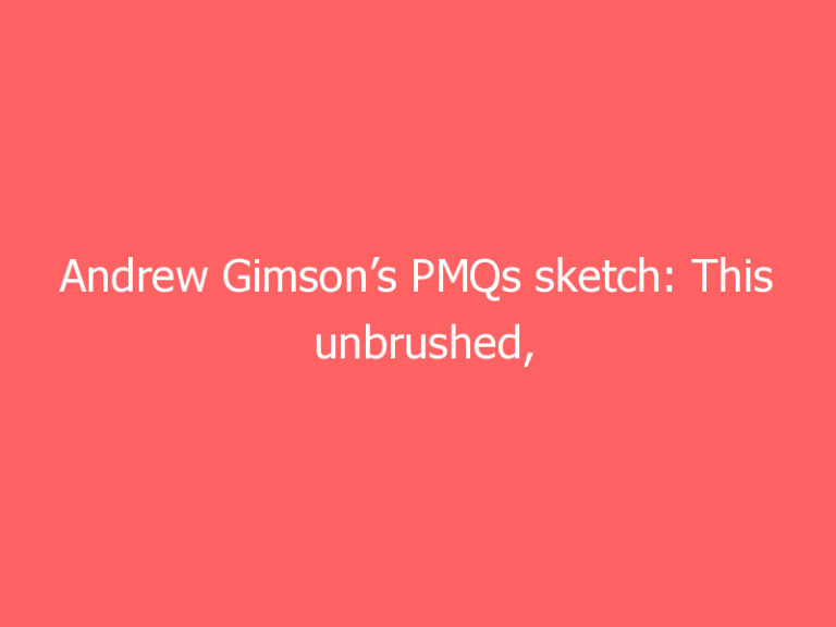 Andrew Gimson’s PMQs sketch: This unbrushed, unkempt PM reckons he can beat the Nats