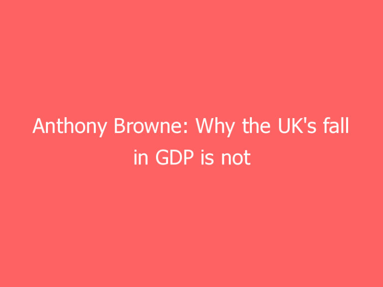 Anthony Browne: Why the UK’s fall in GDP is not the worst of the G7, but in the middle