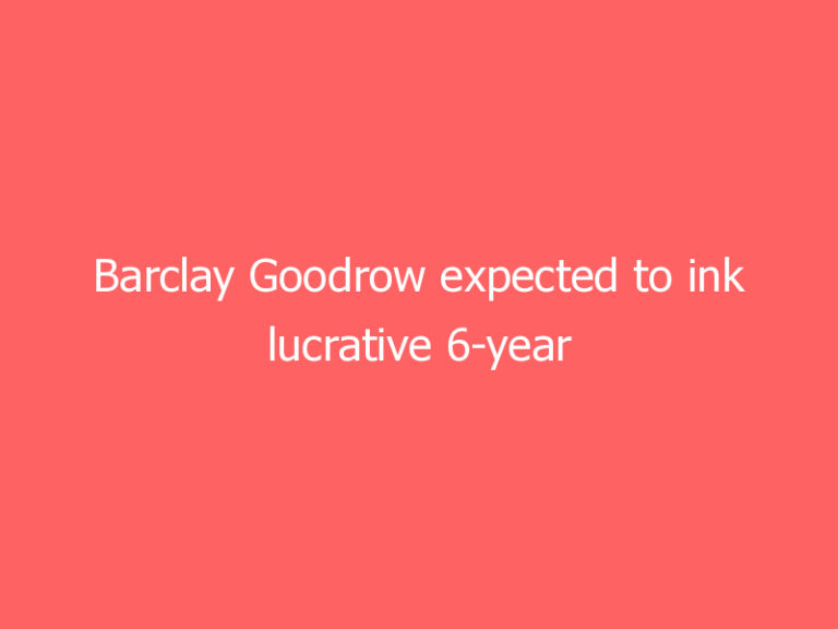 Barclay Goodrow expected to ink lucrative 6-year deal with Rangers