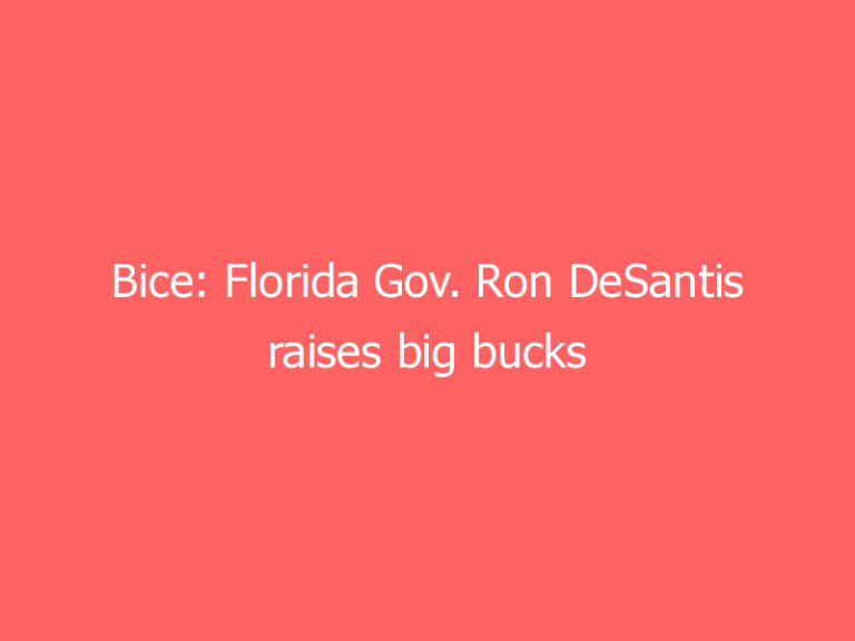 Bice: Florida Gov. Ron DeSantis raises big bucks at suburban Milwaukee fundraiser