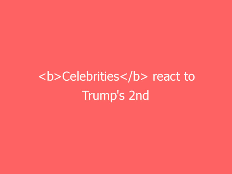 Celebrities react to Trump’s 2nd impeachment