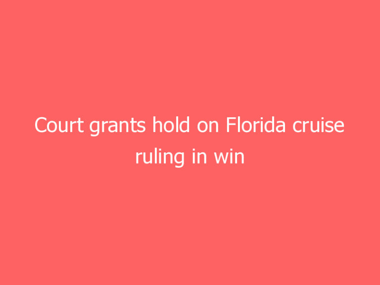 Court grants hold on Florida cruise ruling in win for CDC