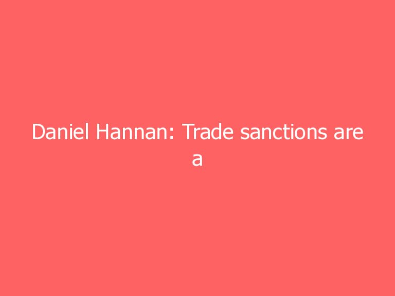 Daniel Hannan: Trade sanctions are a counterproductive foreign policy tool – which play into the hands of oppressive regimes