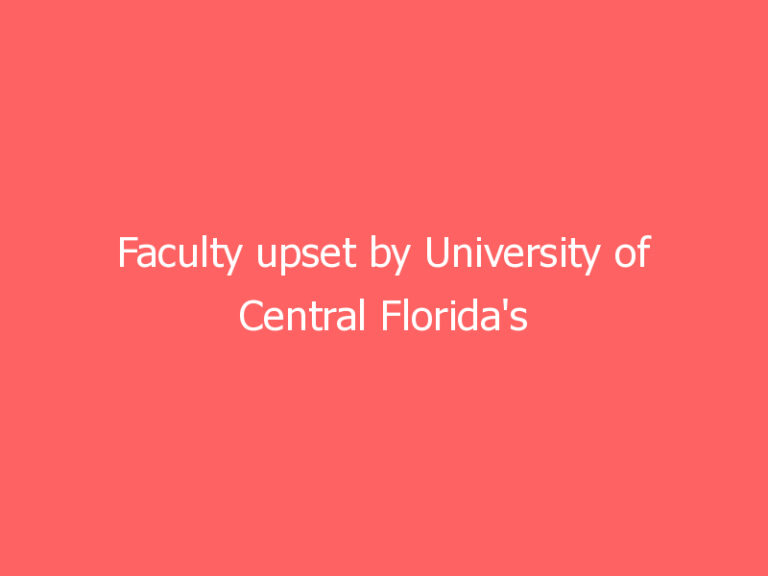 Faculty upset by University of Central Florida’s decision not to mandate masks