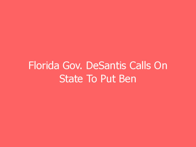 Florida Gov. DeSantis Calls On State To Put Ben & Jerry’s And Unilever On Anti-Israel Watch