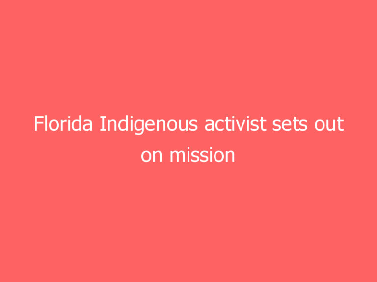Florida Indigenous activist sets out on mission to heal men of his home Lakota tribe