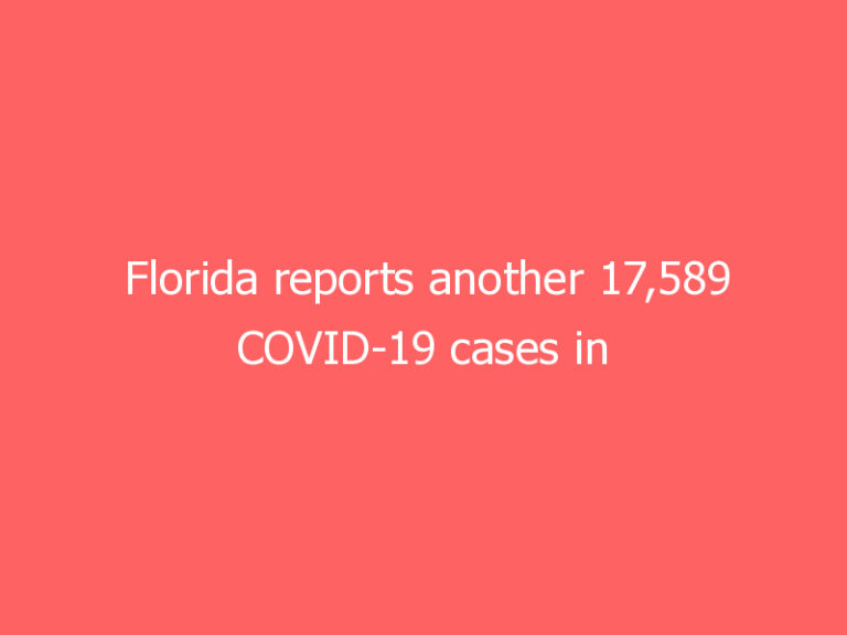 Florida reports another 17,589 COVID-19 cases in a single day