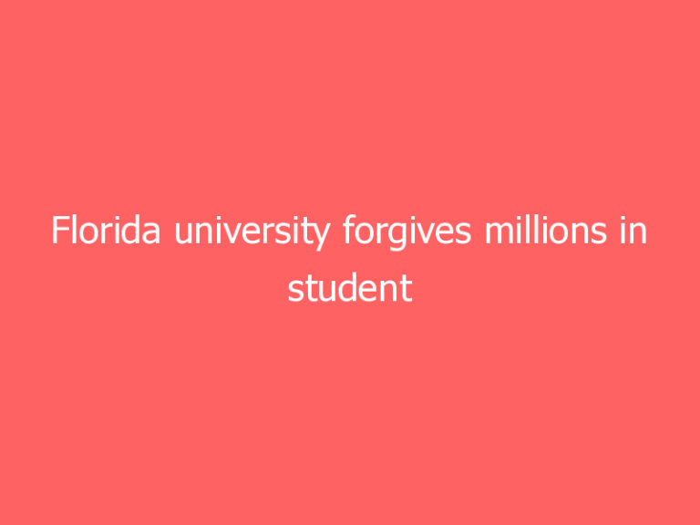 Florida university forgives millions in student debt: ‘Go out and make a difference’