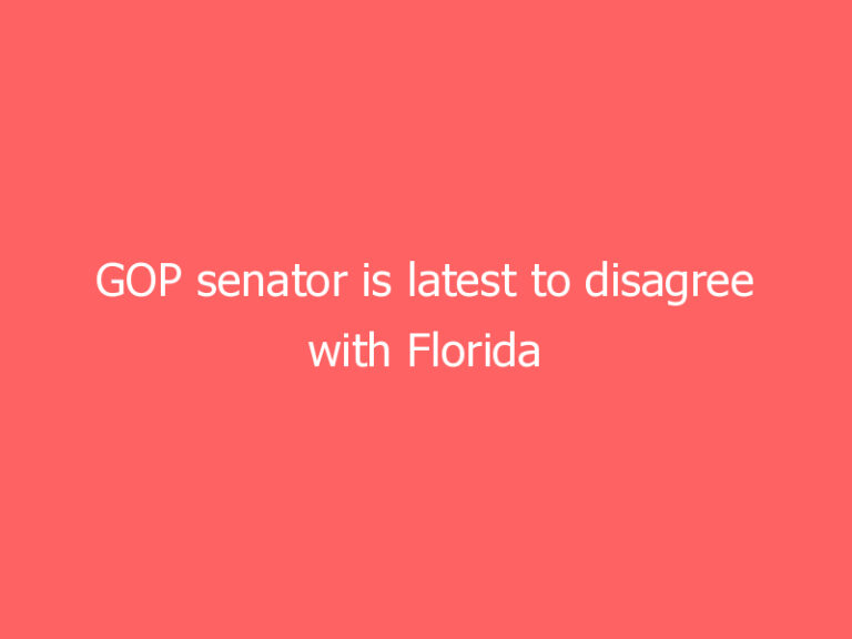 GOP senator is latest to disagree with Florida governor’s ban on school mask mandates