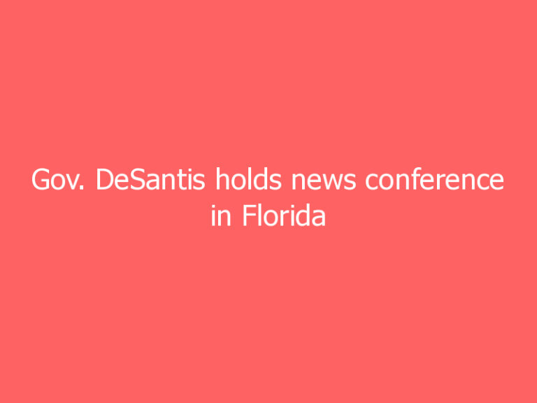 Gov. DeSantis holds news conference in Florida Panhandle