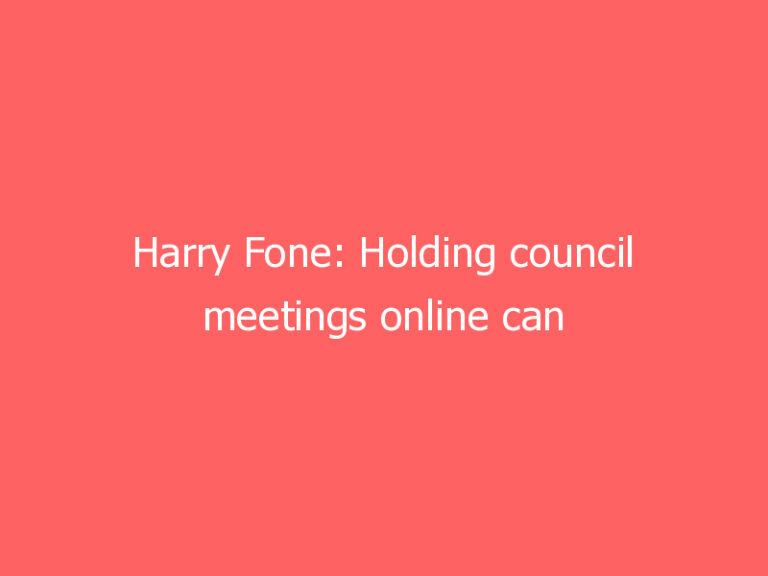 Harry Fone: Holding council meetings online can save millions in travel expenses