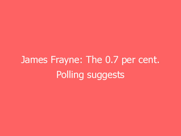 James Frayne: The 0.7 per cent. Polling suggests that the Tory rebels should aim to bring it back later – not save it now.