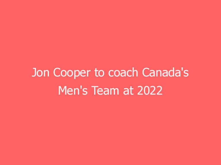 Jon Cooper to coach Canada’s Men’s Team at 2022 Olympics