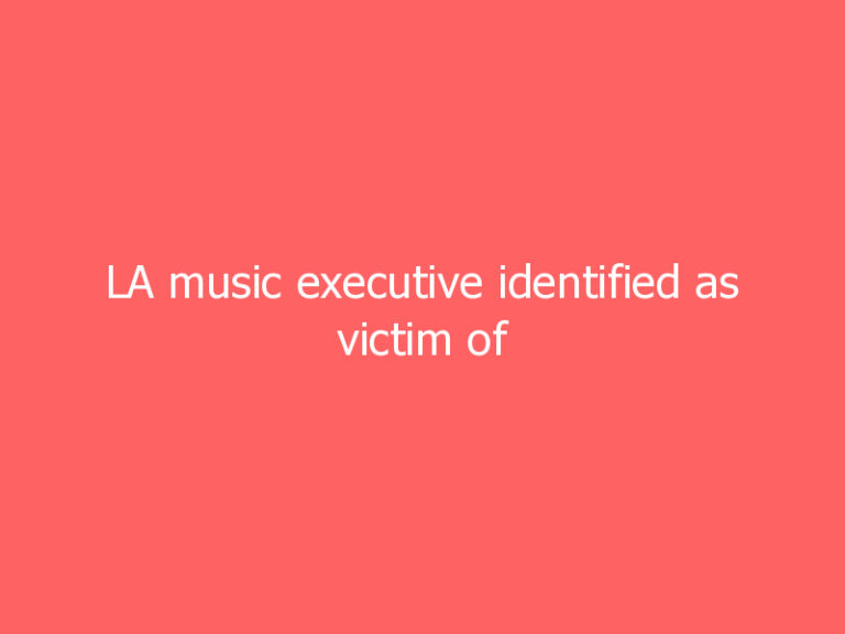 LA music executive identified as victim of Florida condo collapse