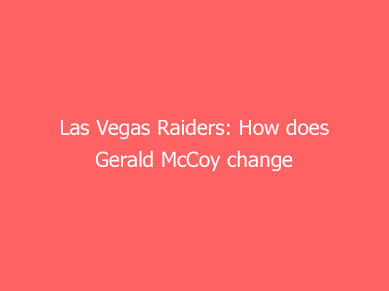 Las Vegas Raiders: How does Gerald McCoy change the plans at DT?