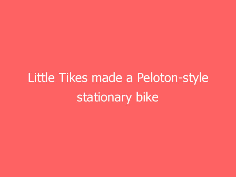 Little Tikes made a Peloton-style stationary bike for kids