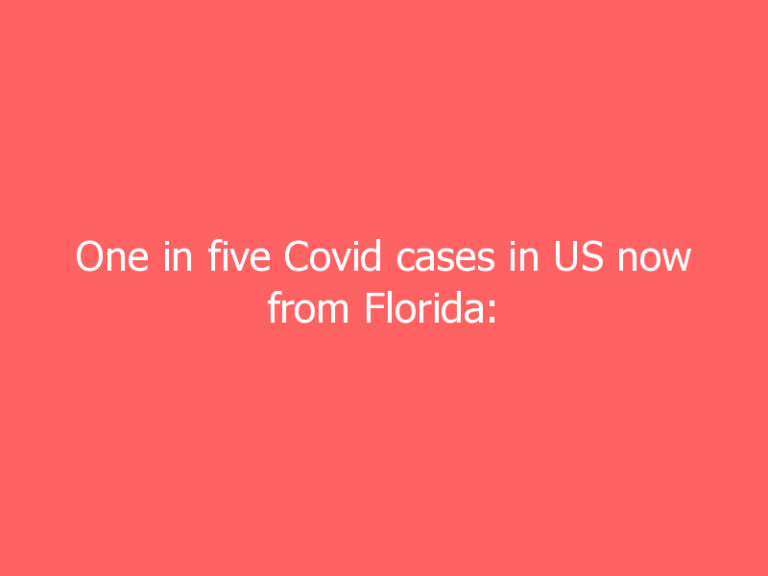 One in five Covid cases in US now from Florida: ‘This is becoming a pandemic of the unvaccinated’