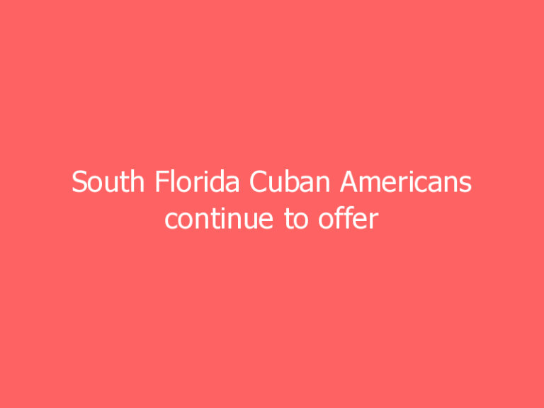 South Florida Cuban Americans continue to offer support to Cuban protests
