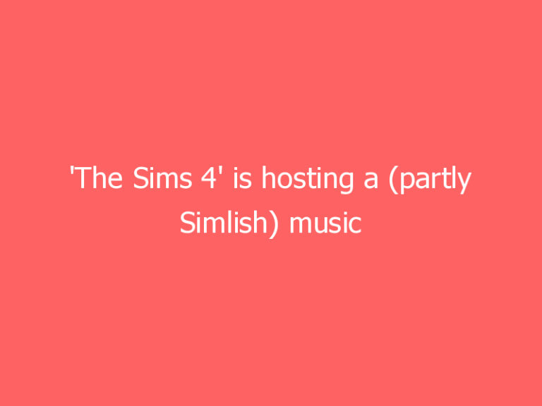 ‘The Sims 4’ is hosting a (partly Simlish) music festival