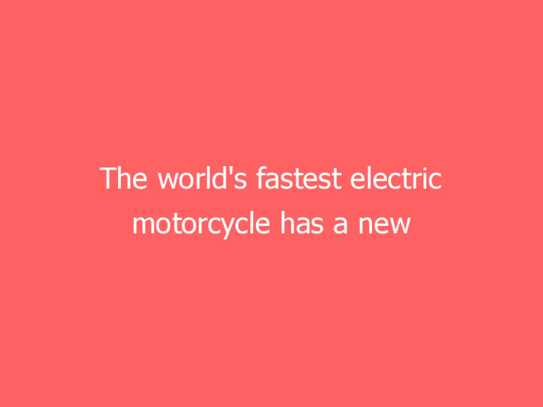 The world’s fastest electric motorcycle has a new aerodynamic challenger
