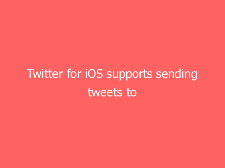 Twitter for iOS supports sending tweets to Instagram Stories