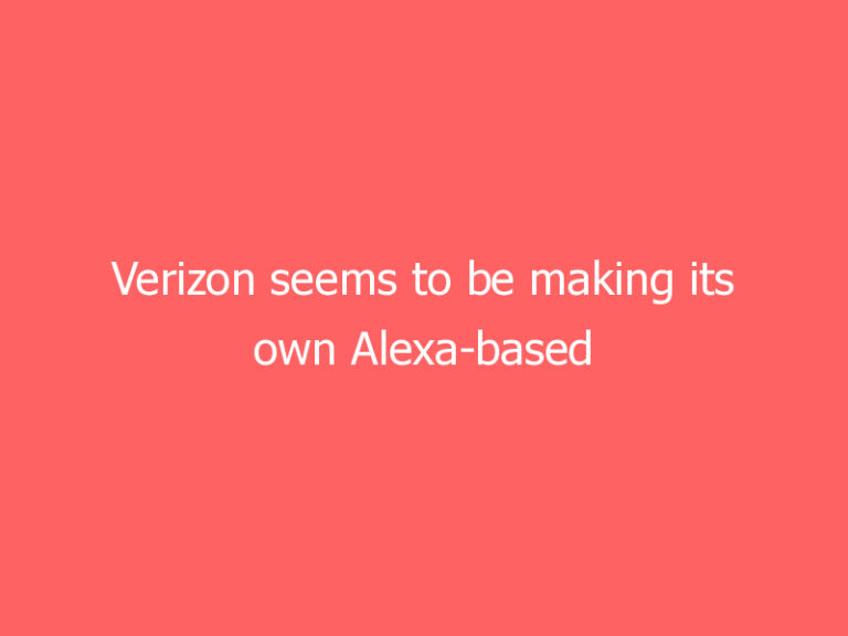 Verizon seems to be making its own Alexa-based smart display