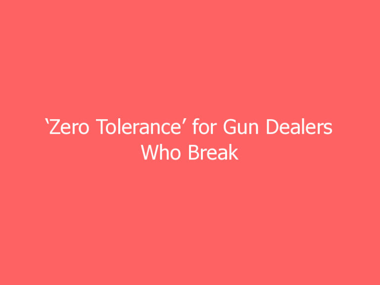 ‘Zero Tolerance’ for Gun Dealers Who Break Law Under New 5-Point Plan: Biden