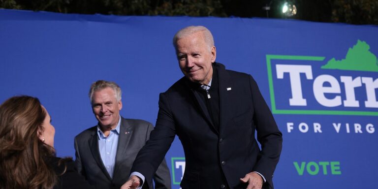 Biden briefly ‘stumbles’ during speech at McAuliffe rally, critics seize