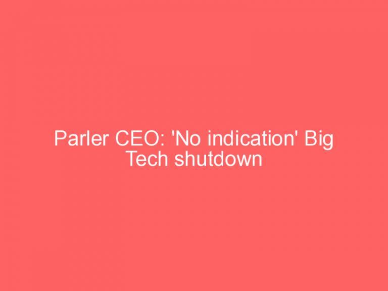 Parler CEO: ‘No indication’ Big Tech shutdown threats were ‘deadly serious’ until last minute