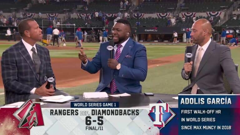 ‘MLB on FOX’ crew reacts to Adolis Garcia’s walk-off home run in Rangers’ win over Diamondbacks