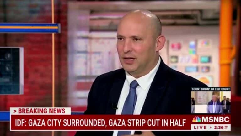 Former Israeli Prime Minister rejects MSNC host’s talking points about conflict in Gaza
