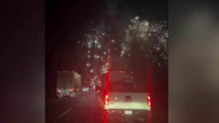 Truck in Canada carrying fireworks collides with another, triggers unintentional fireworks show